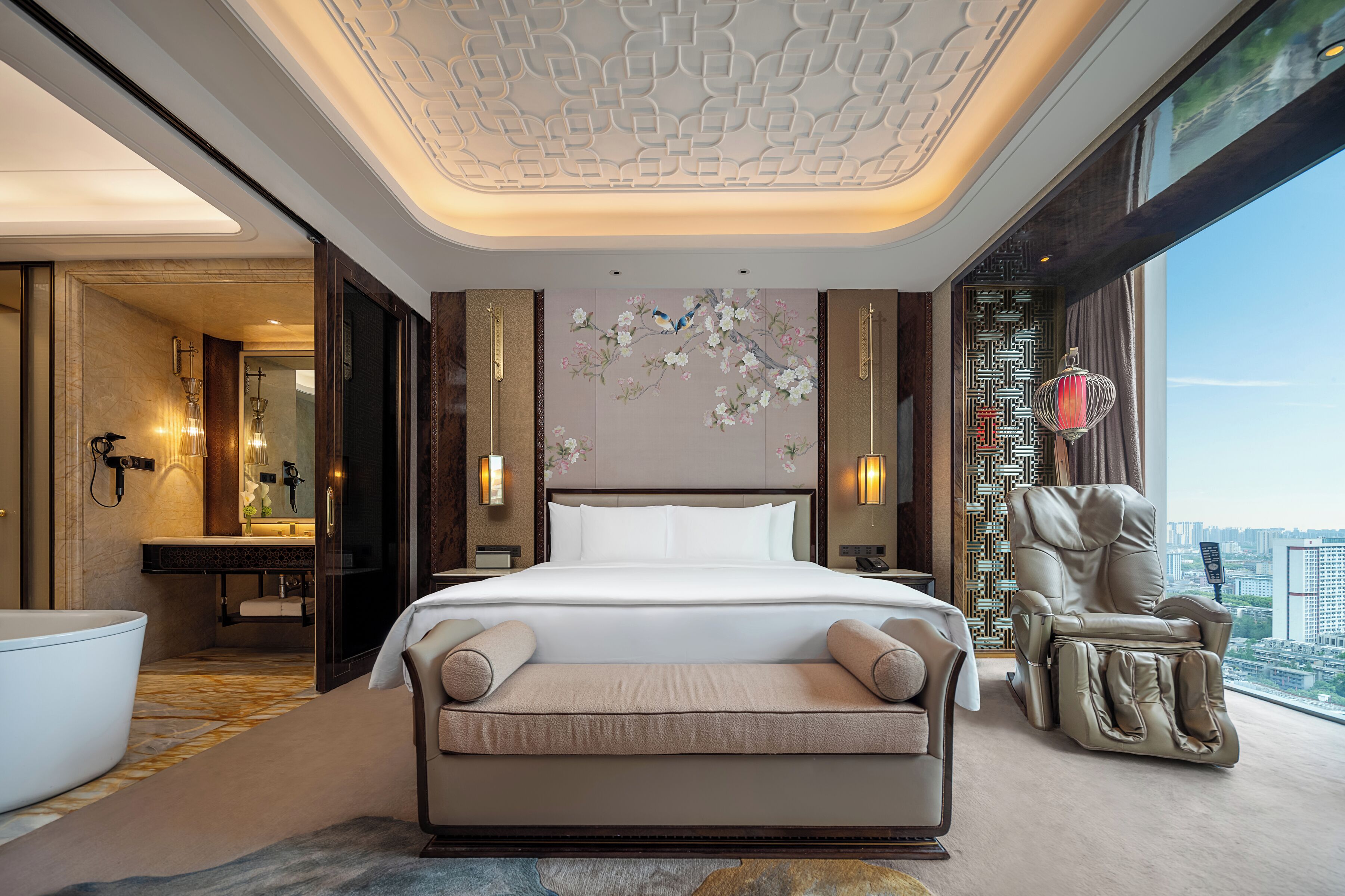 Grand Deluxe King Room with River View | Premium bedding, down comforters, minibar, in-room safe