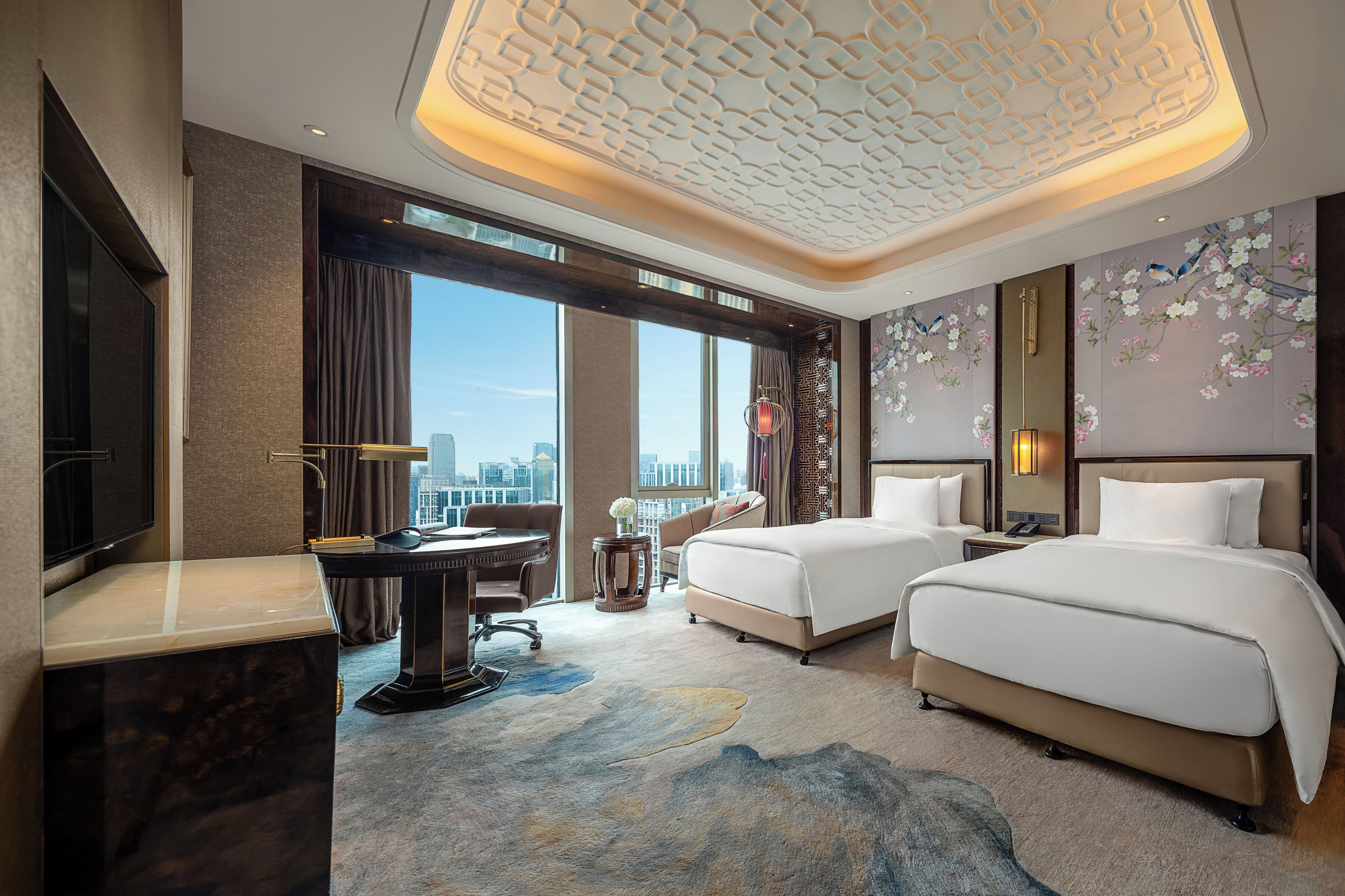 Grand Deluxe King Room with River View | Premium bedding, down comforters, minibar, in-room safe