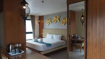Premium bedding, down duvets, in-room safe, individually decorated