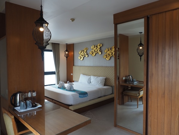 Habitación doble Premier | Ropa de cama de alta calidad y edredón