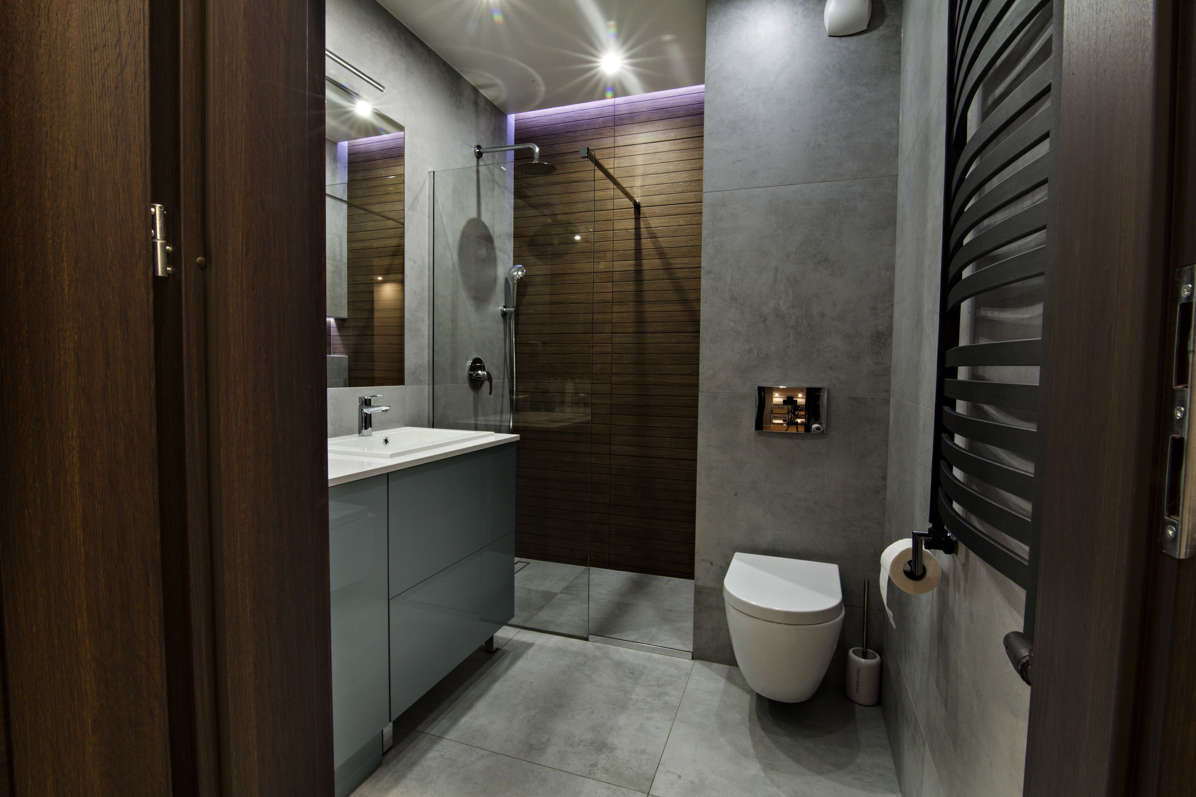 Deluxe-lejlighed (Panoramiczna 12) | Badeværelse | Gratis toiletartikler, hårtørrer, hjemmesko, håndklæder