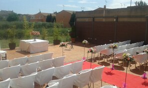 Utendørs bryllupsområde