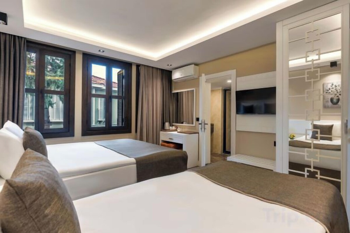 Luxe beddengoed, een minibar, gratis wifi, beddengoed