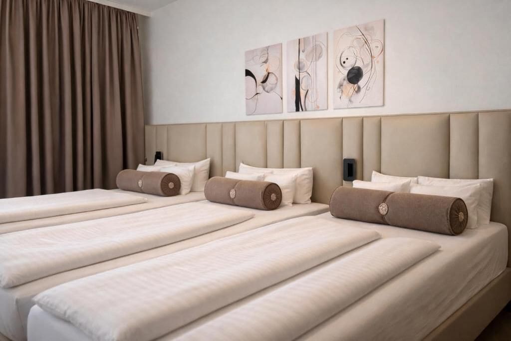 Leilighet – superior, 1 queensize-seng med sovesofa | Safe på rommet, lydisolert, strykejern/-brett og wi-fi (inkludert)