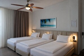 Departamento superior, 1 cama Queen size y sofá cama | Caja de seguridad en la habitación y insonorización 