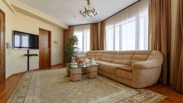 Egyptian cotton sheets, premium bedding, memory-foam beds, minibar