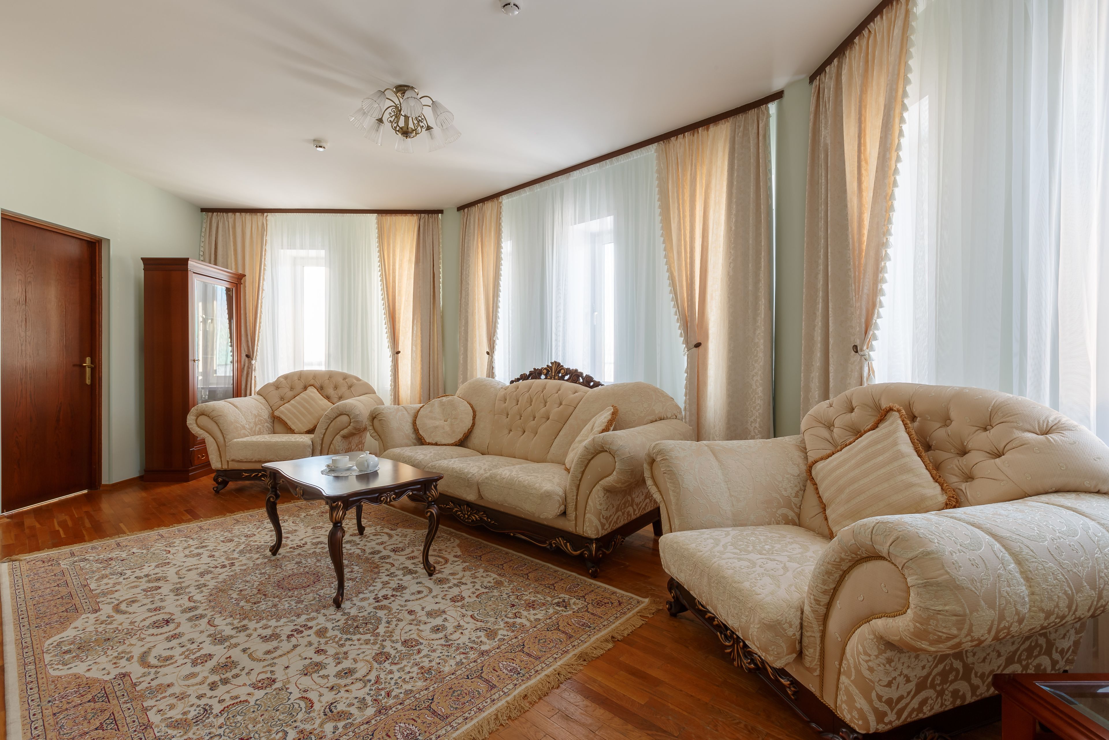 Egyptian cotton sheets, premium bedding, memory-foam beds, minibar