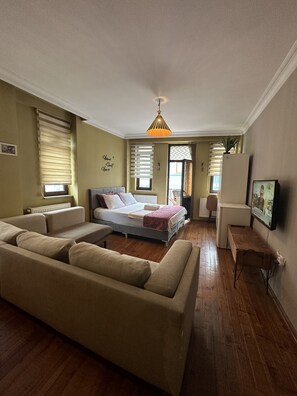 開放式客房, 露台 | 客廳 | LED 電視