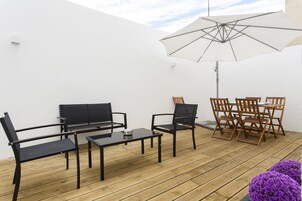Apartamento, 2 quartos, terraço | Terraço/pátio