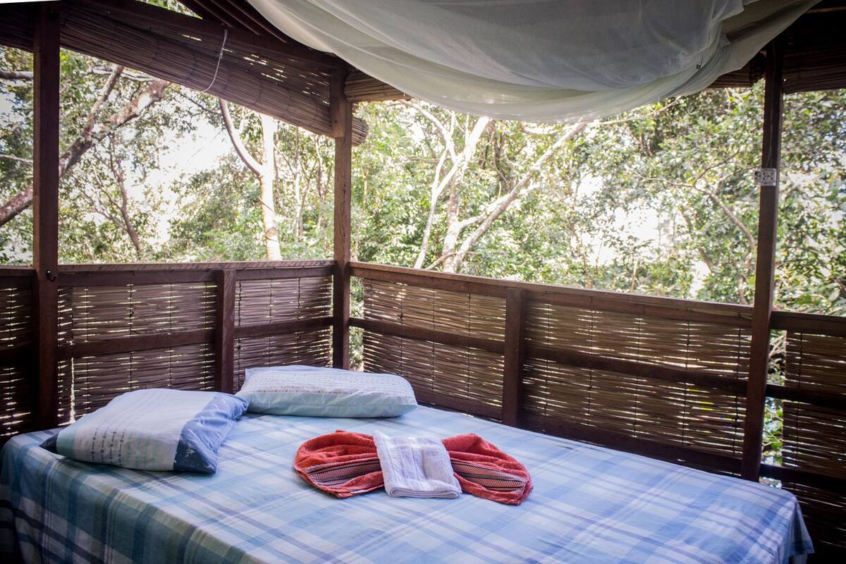 Nhà gỗ, phòng tắm riêng