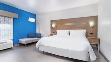 Desk, blackout drapes, iron/ironing board, rollaway beds