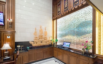 Business center at The Allen Hotel