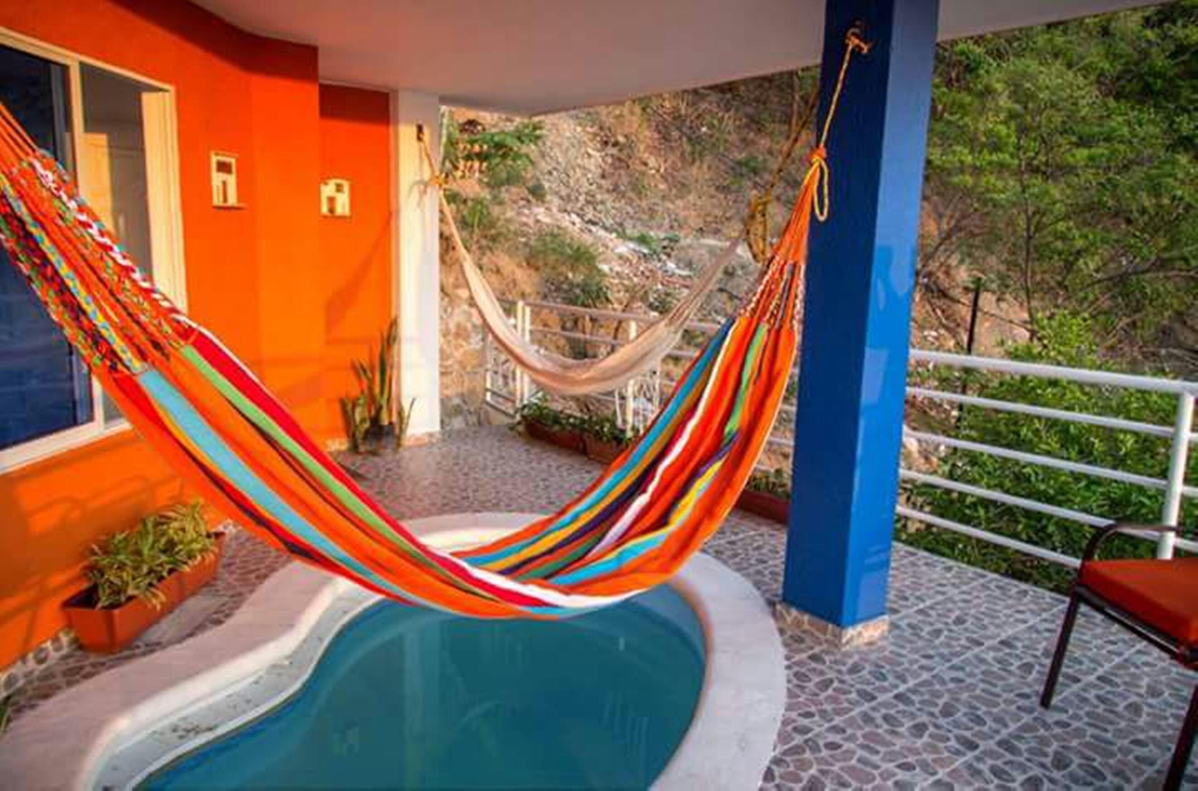 Outdoor pool, a rooftop pool