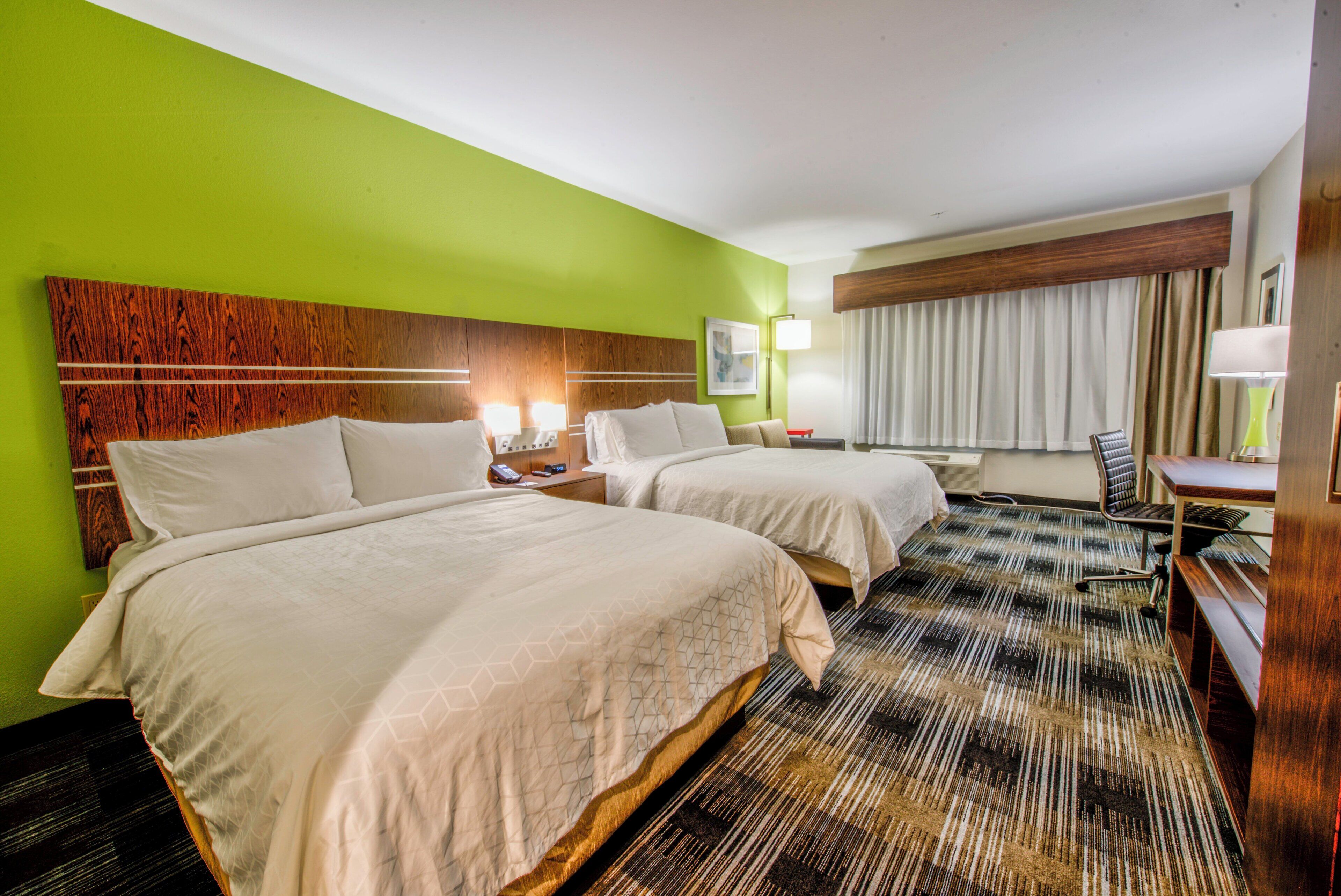 Premium bedding, pillowtop beds, in-room safe, desk