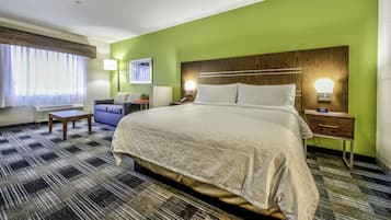 Standardværelse - 1 kingsize-seng | Premium-sengetøj, senge med topmadrasser, pengeskab på værelset