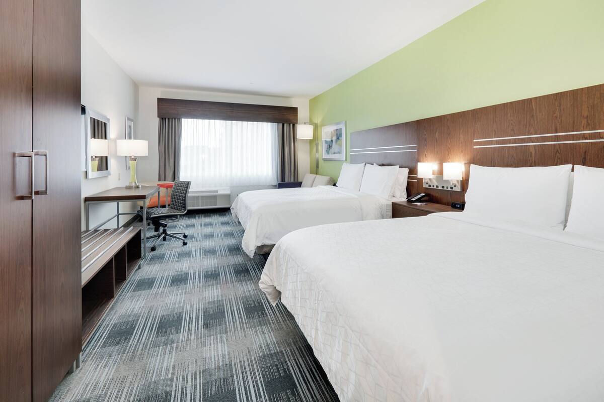 suite, 2 queen beds | 1 bedroom, premium bedding, pillow-top beds, in-room safe