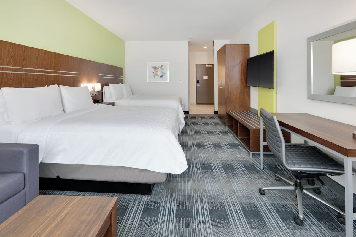 suite, 2 queen beds | 1 bedroom, premium bedding, pillow-top beds, in-room safe