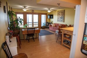 Condo, 1 Bedroom | Living area | TV, DVD player - Sw 4 Seas-the-day 1 Bedroom Condo by RedAwning (Hatteras)