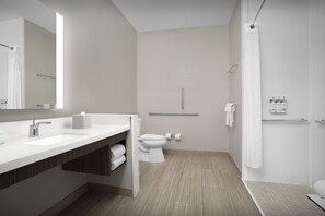 Free toiletries, hair dryer, towels, soap