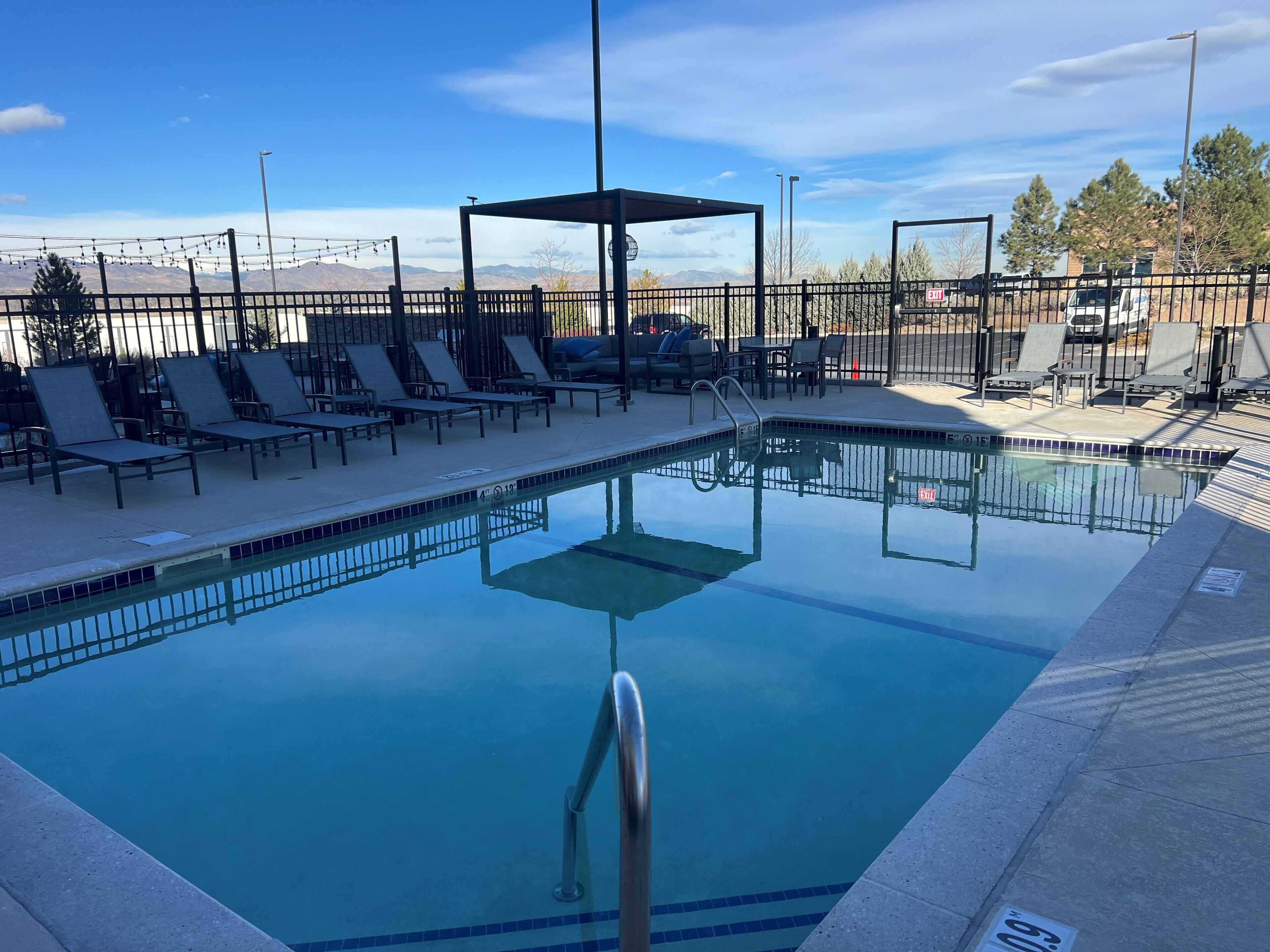 Indoor pool, seasonal outdoor pool