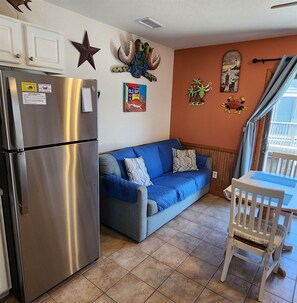 Studio | Living area | TV, DVD player - 9 Nautical Nine Studio Bedroom Condo by RedAwning (Hatteras)