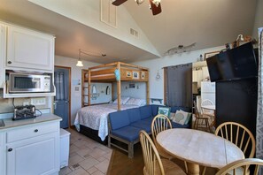 Studio | Private kitchen | Full-size fridge, microwave, stovetop, coffee/tea maker - 27 Oceans Door East Studio Bedroom Condo by RedAwning (Hatteras)