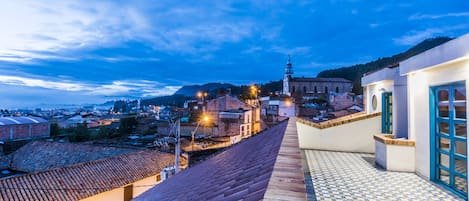 Vue depuis lâhĂ©bergement