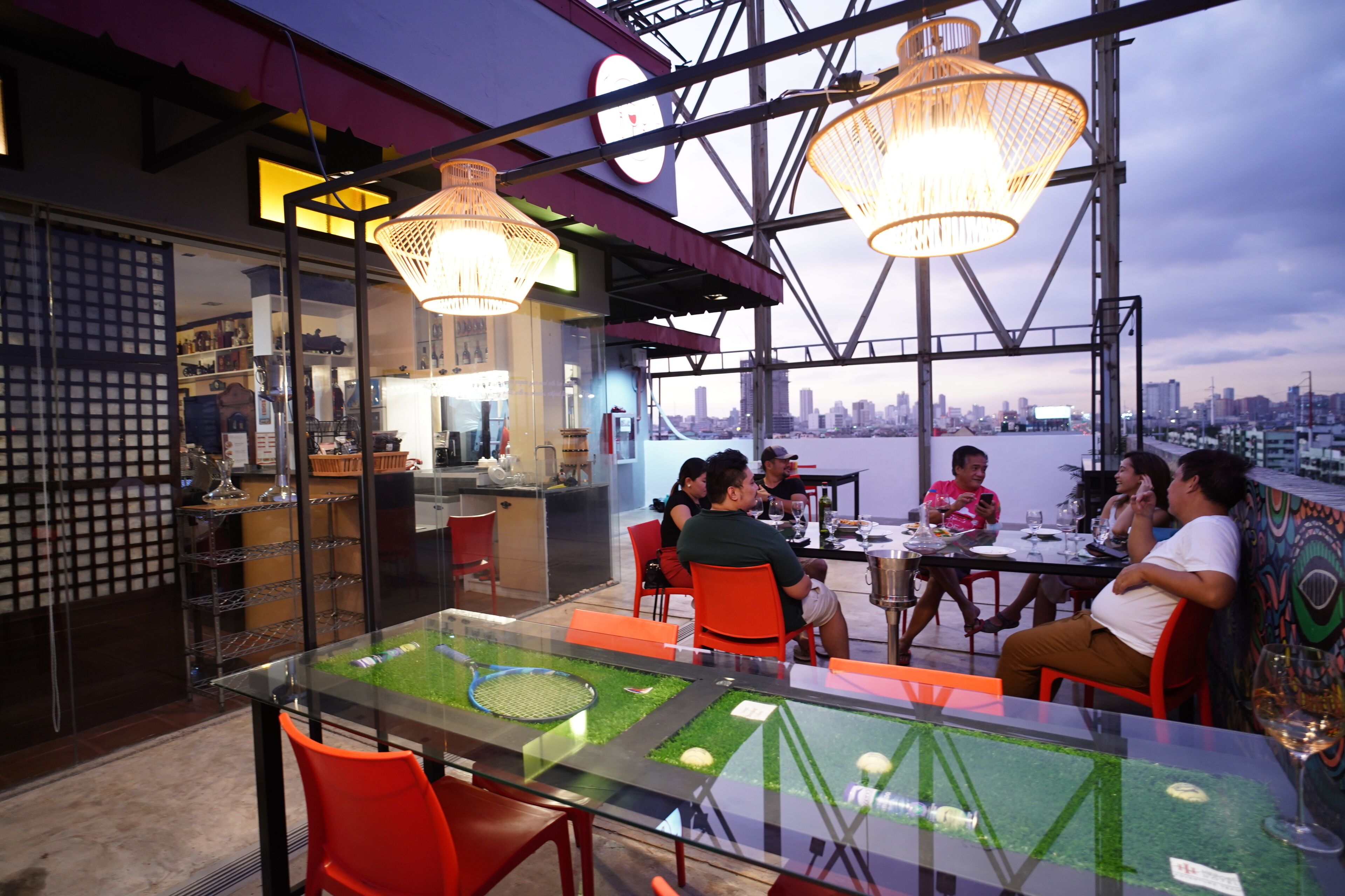 lunch and dinner served, local and international cuisine