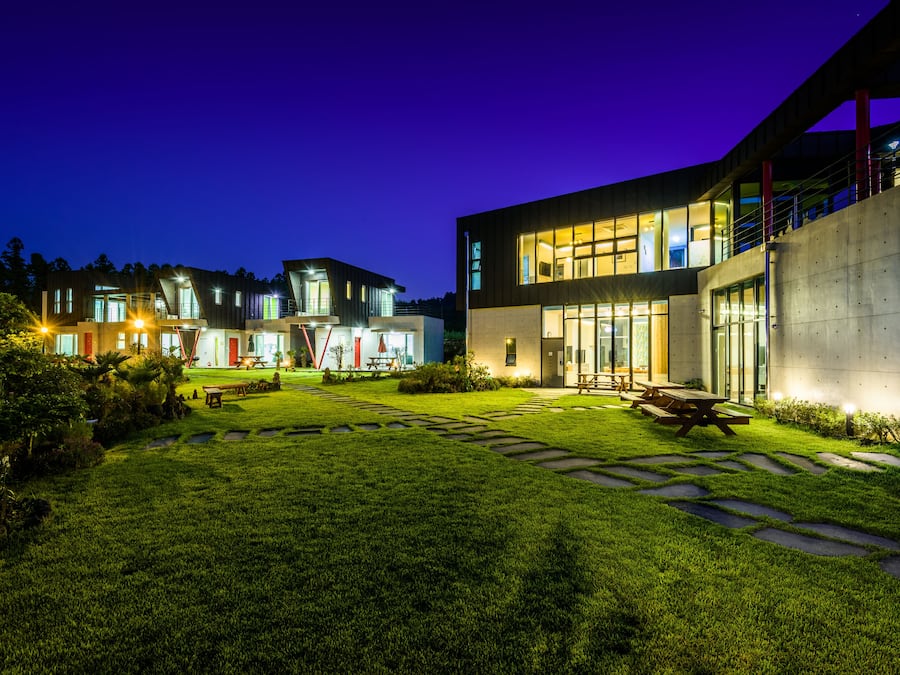 Front of property - evening/night