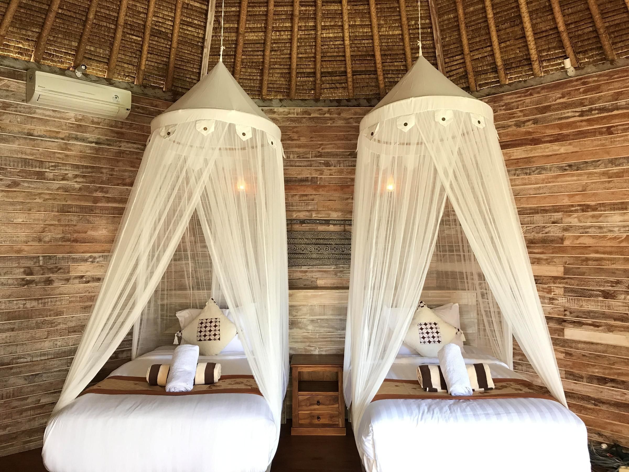 family bungalow, 2 bedrooms, connecting rooms, pool view | 1 bedroom, in-room safe, desk, blackout curtains