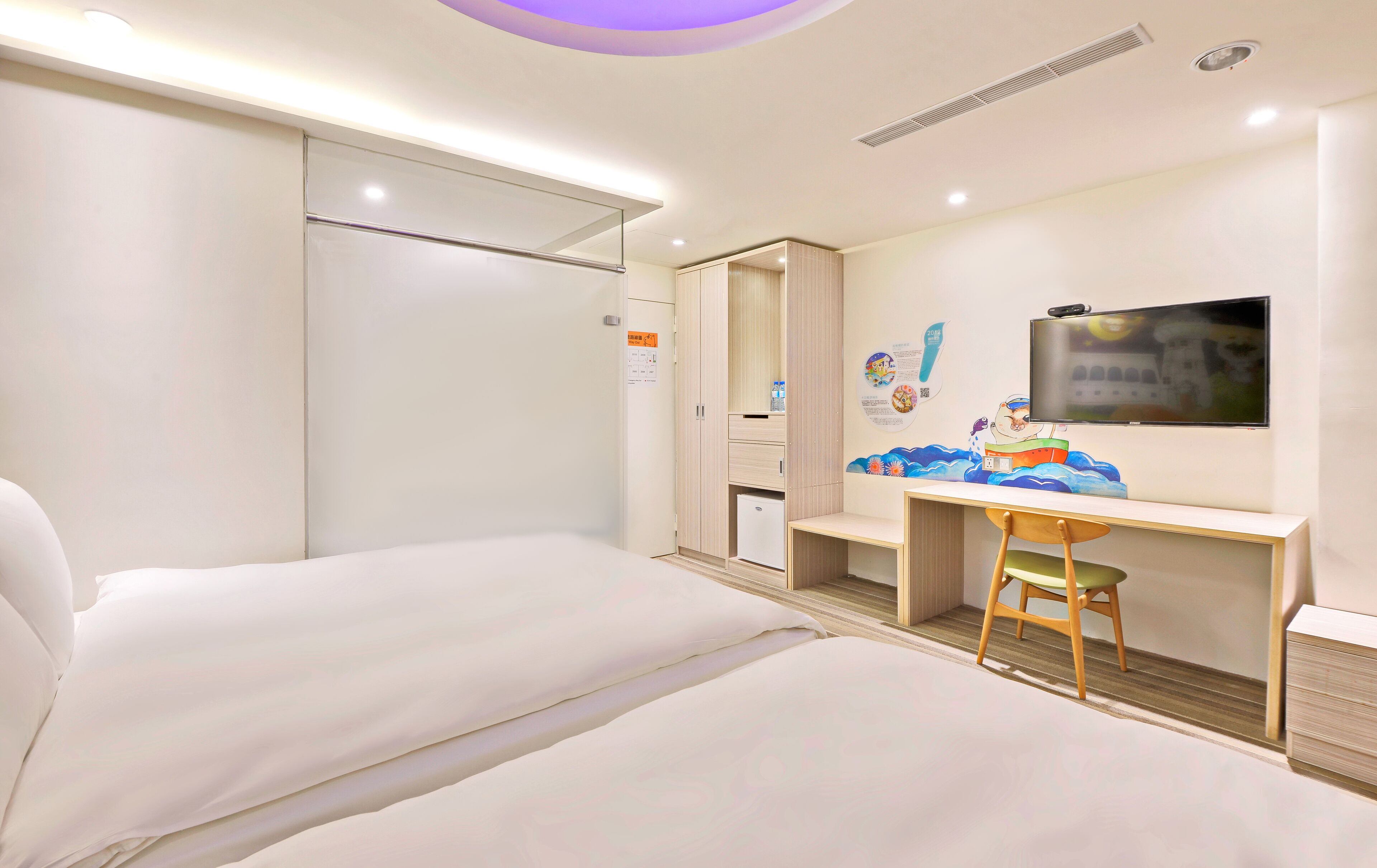 family quadruple room, 2 queen beds | desk, blackout curtains, iron/ironing board, free wifi