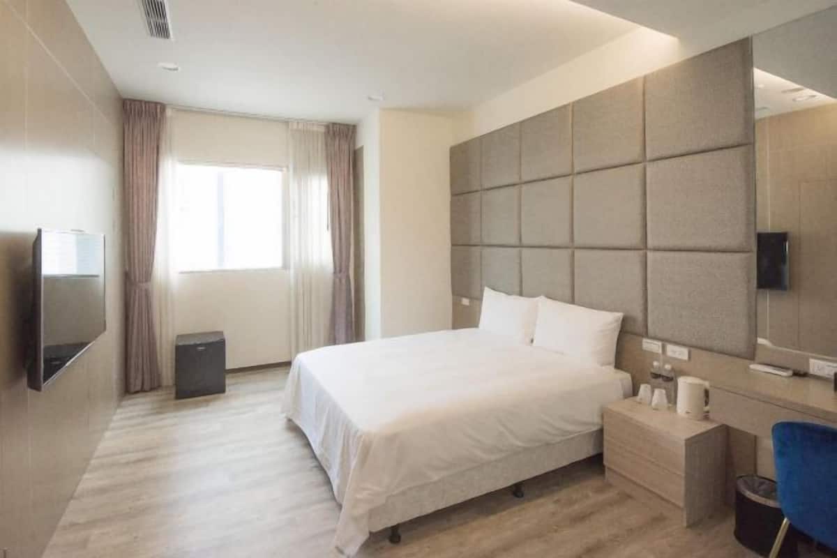Desk, blackout curtains, iron/ironing board, free WiFi