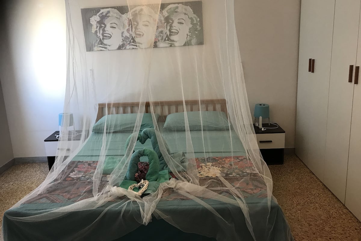 Blackout curtains, iron/ironing board, free WiFi, bed sheets