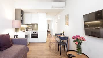 Premium bedding, memory foam beds, minibar, in-room safe