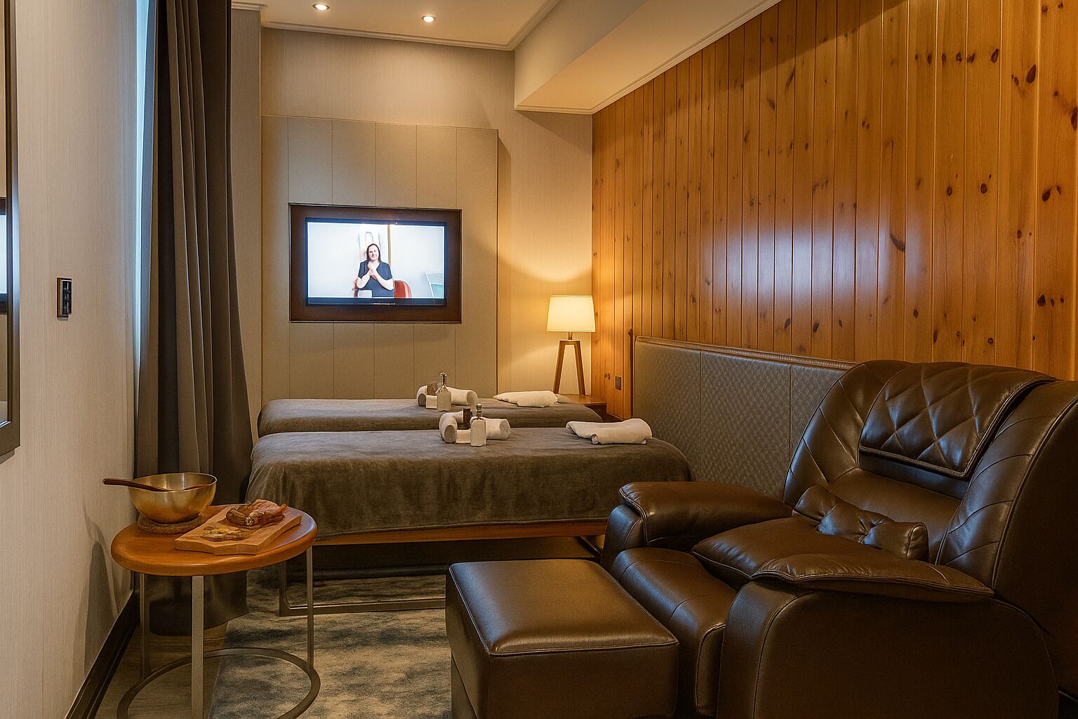 couples treatment room(s), sauna, hot tub, aromatherapy