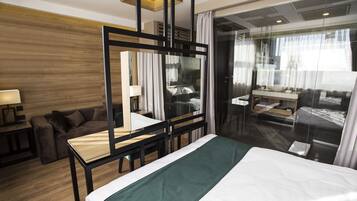 Premium bedding, minibar, in-room safe, soundproofing