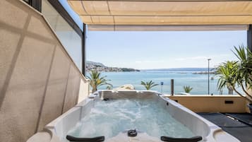 Exclusieve kamer, niet-roken, uitzicht op zee | Terras