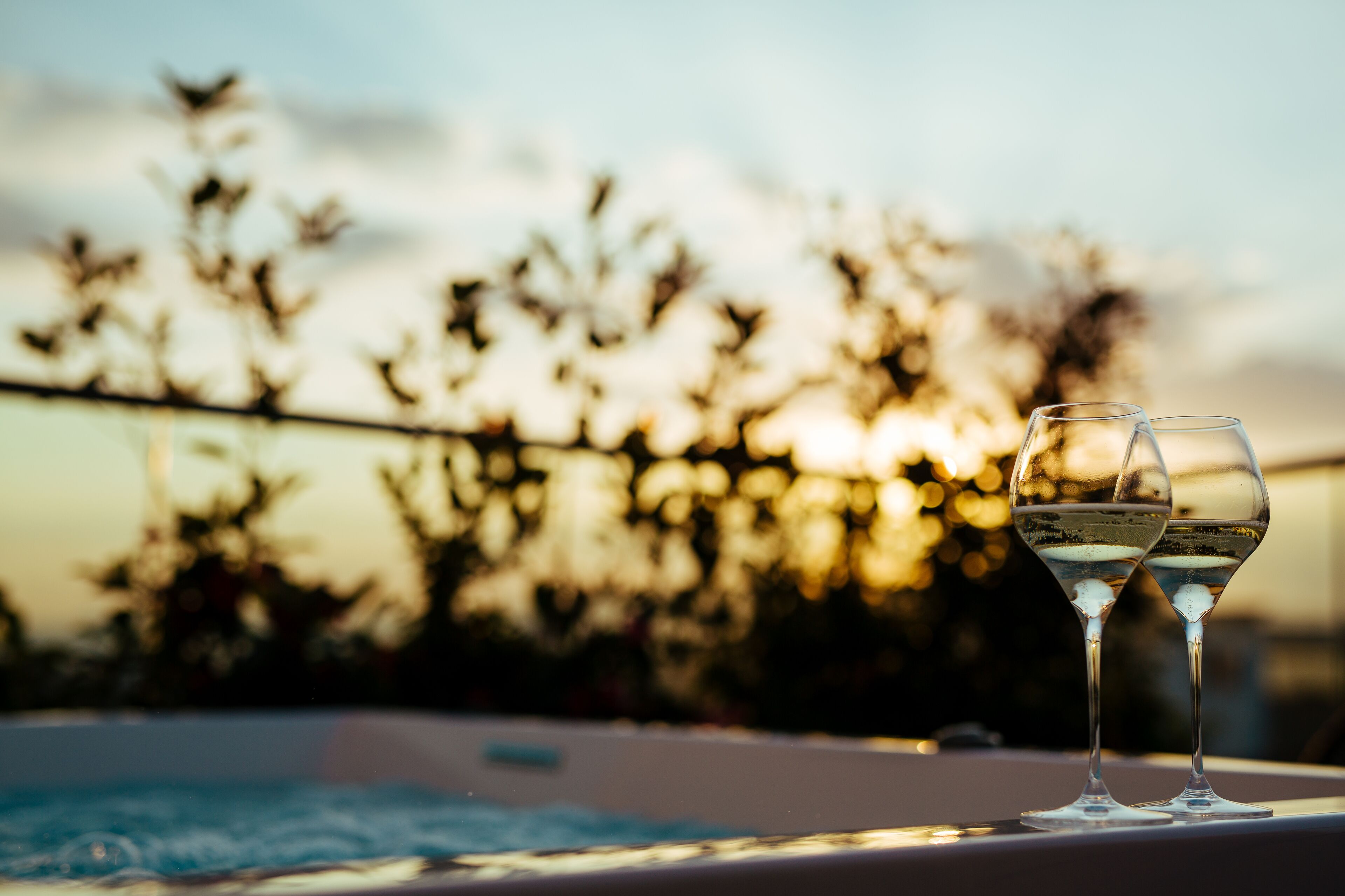 junior suite, jetted tub | private spa tub
