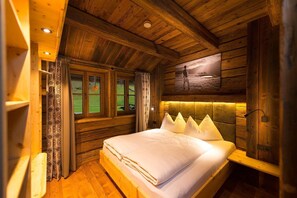 Chalet | 2 makuuhuonetta, ylelliset vuodevaatteet, minibaari