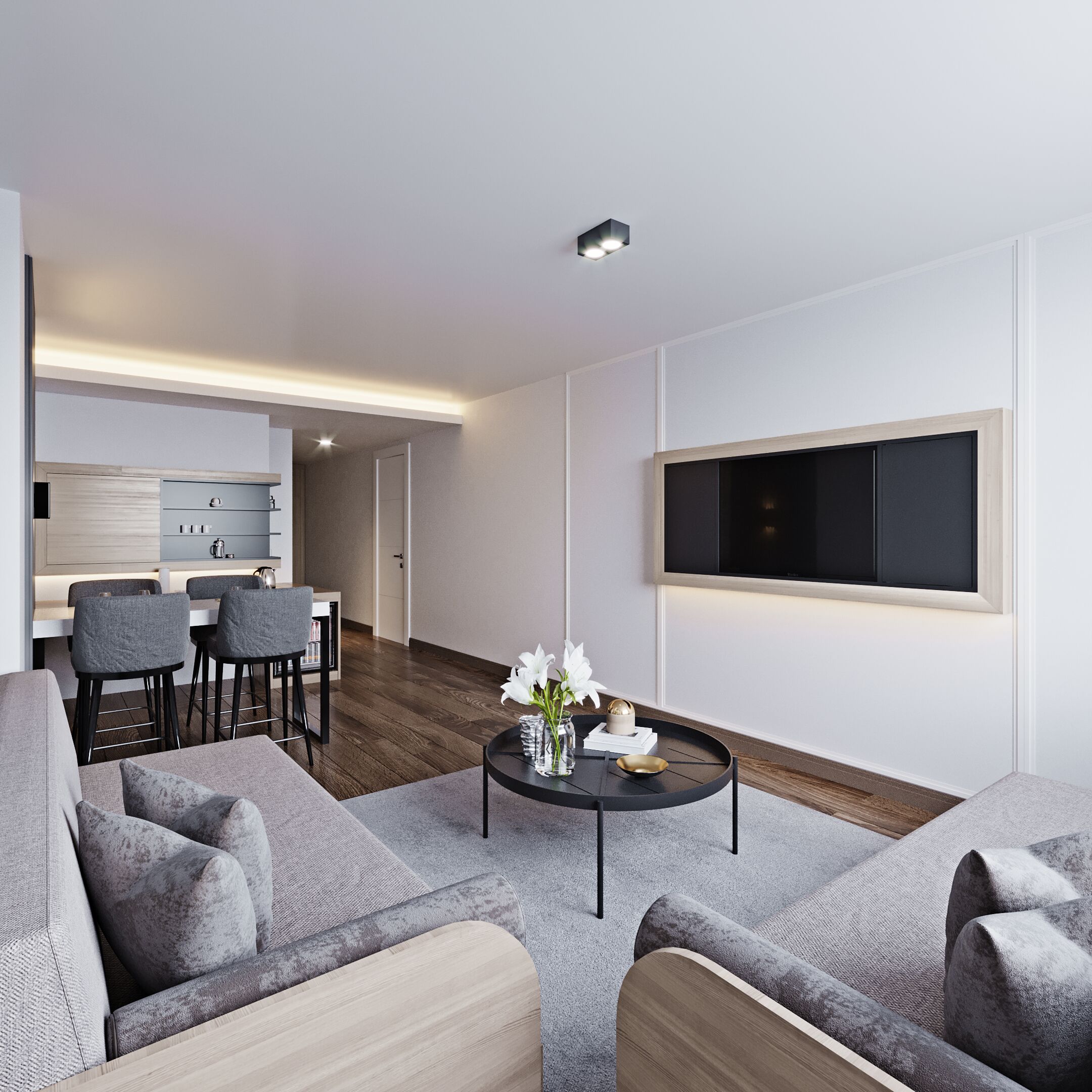 suite | living area | 127-cm led tv with satellite channels, tv