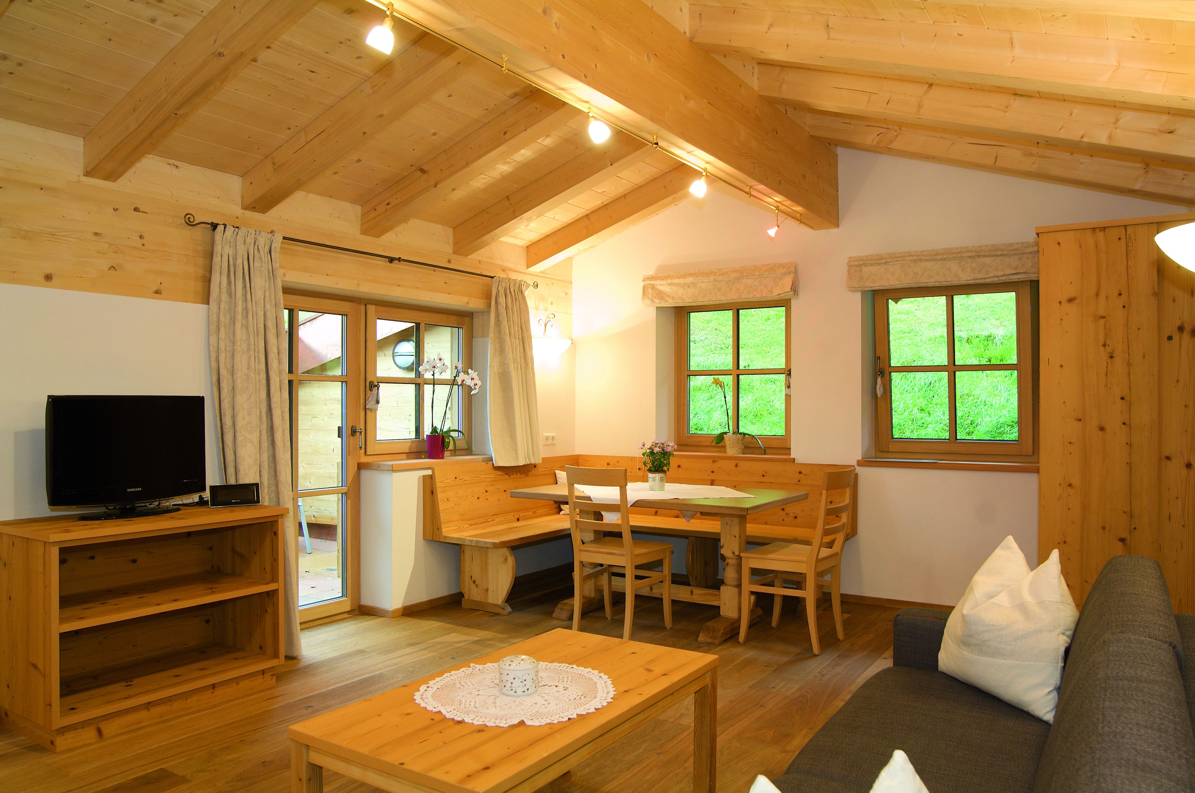 Apartment, 2 Bedrooms, Patio, Mountain View (additional cleaning fee 70€ per stay) | Living area | Flat-screen TV