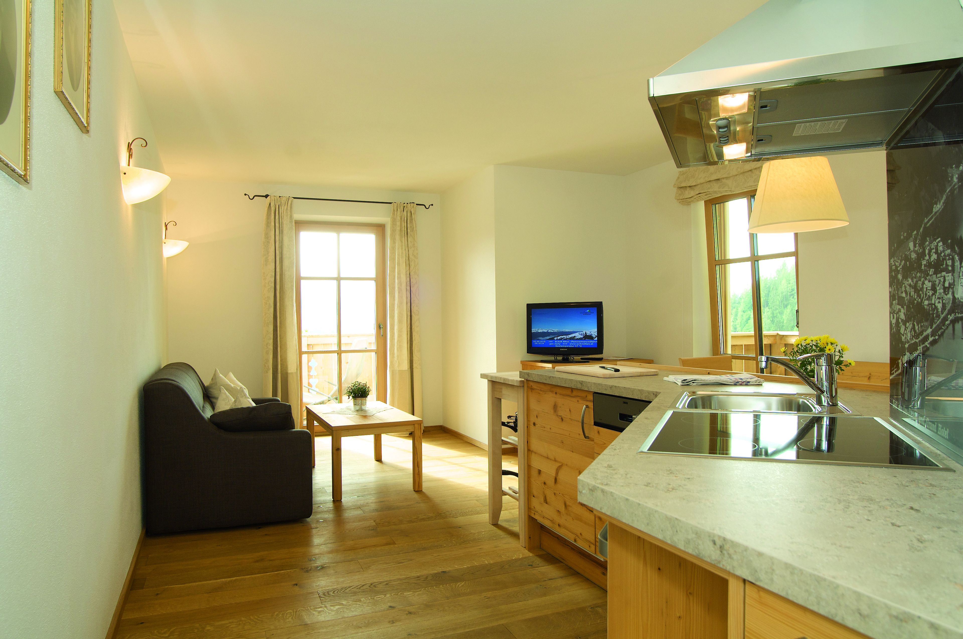 Appartement, 1 slaapkamer, balkon, uitzicht op meer (additional cleaning fee 60€ per stay) | Privékeuken