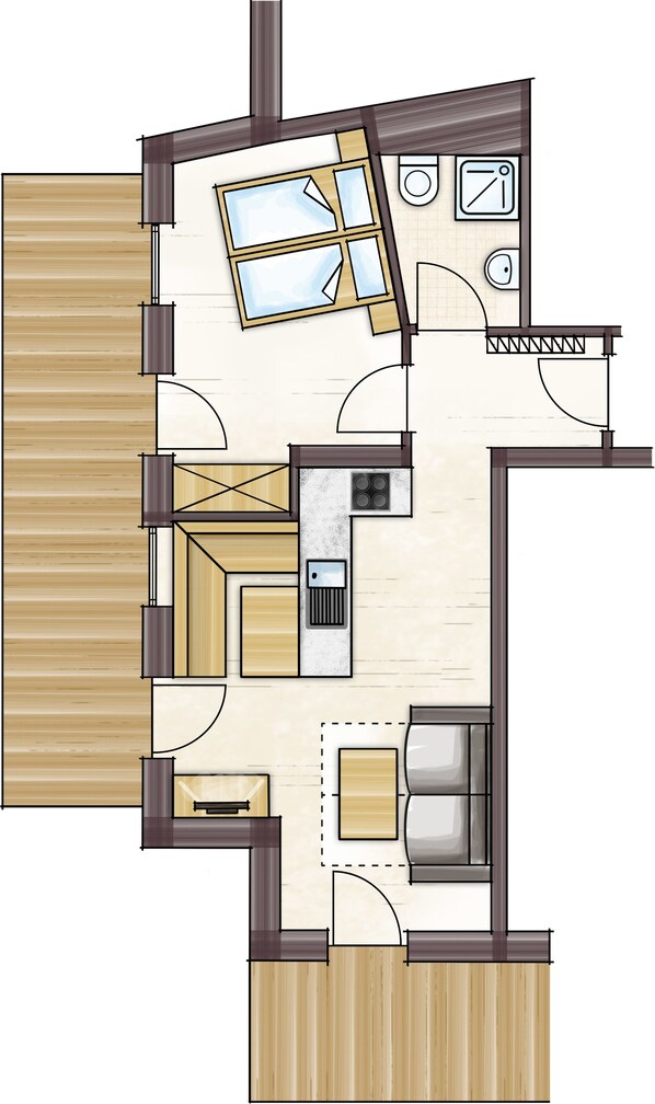 Floor plan - Jausenstation Pfefferbauer (Zell am See)