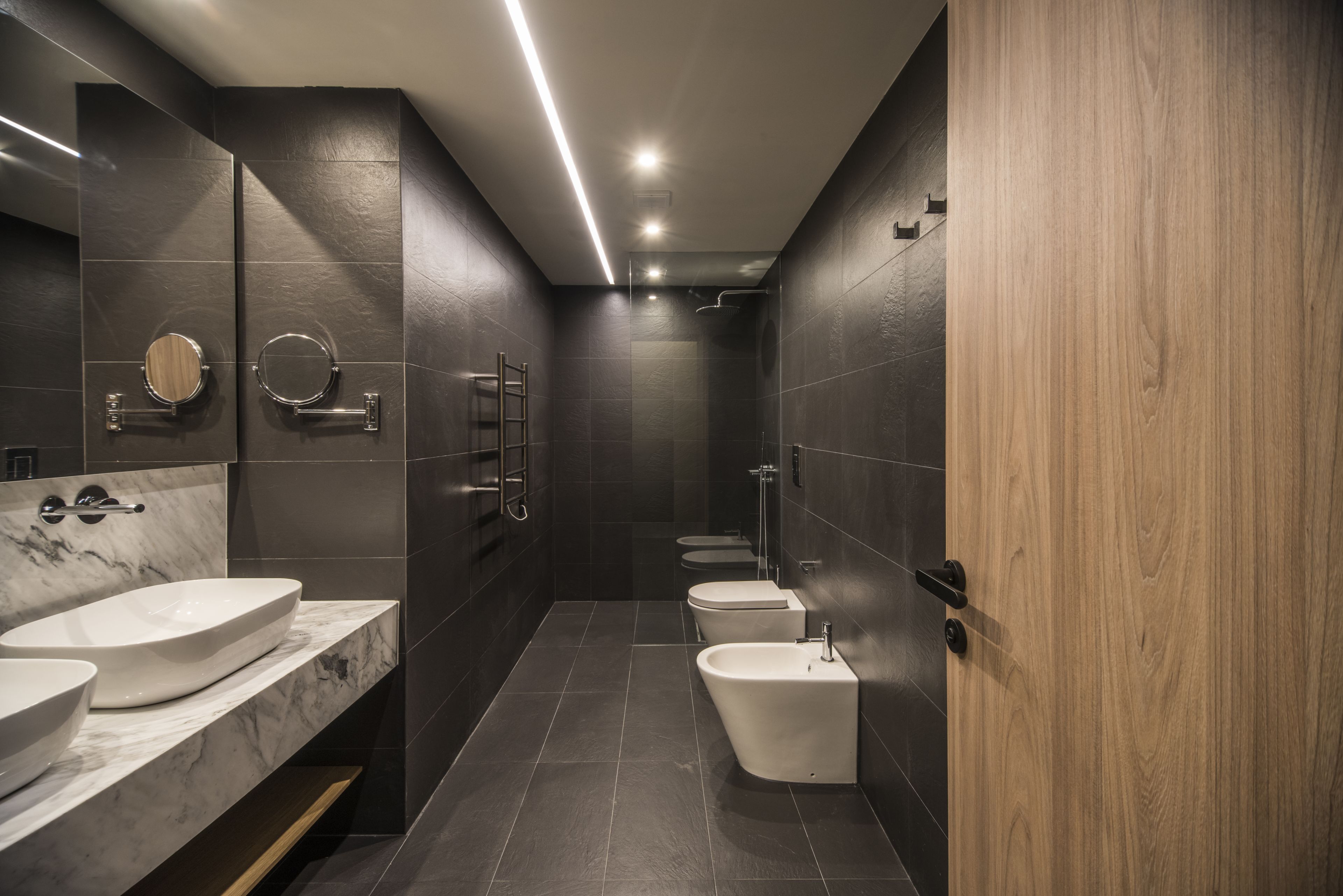 fortress suite | bathroom | designer toiletries, hair dryer, bathrobes, slippers