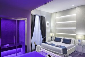 Premium bedding, minibar, in-room safe, desk