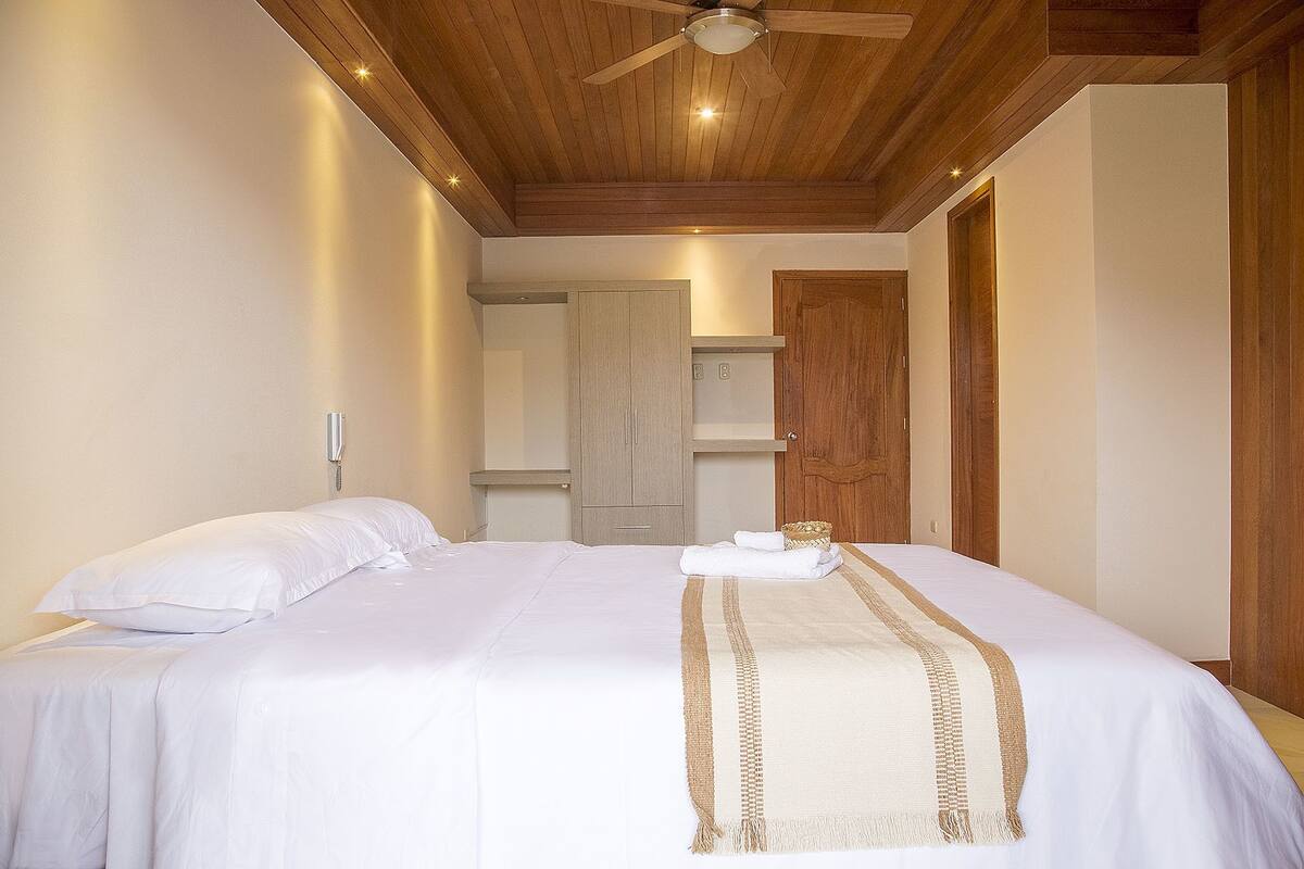 Premium bedding, down duvets, pillow-top beds, individually furnished