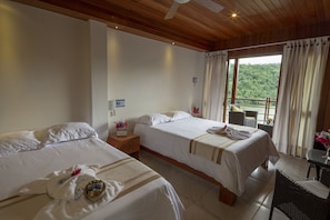 Premium bedding, down duvets, pillow-top beds, individually furnished