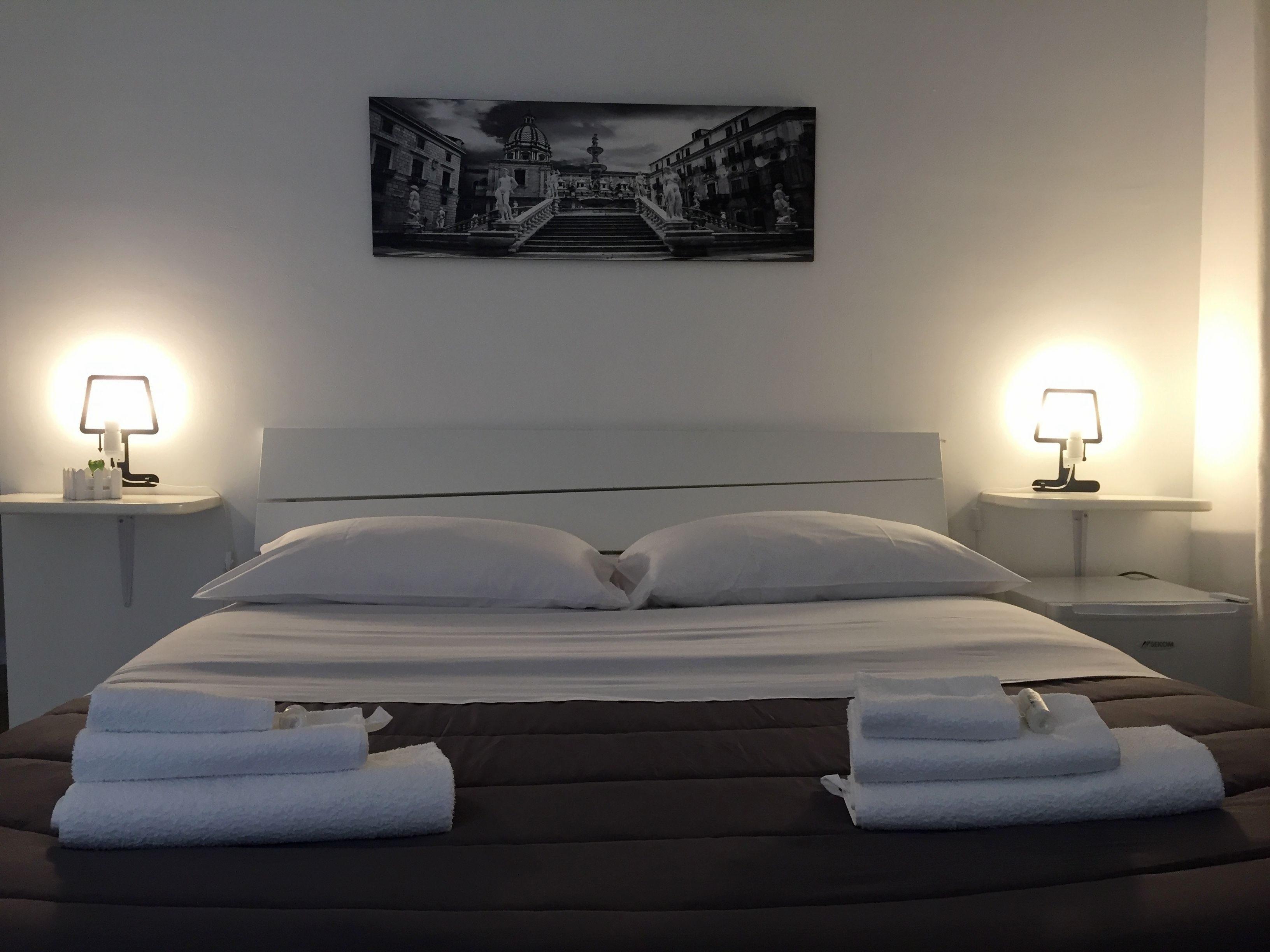 Suite, balcon, vue ville