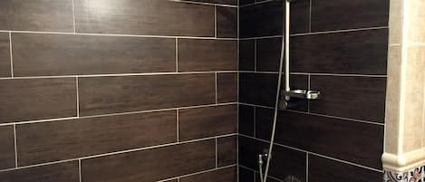 Double Room, Balcony, City View | Bathroom shower