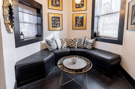 Luxury House, 6 Bedrooms | Living area | Flat-screen TV. The Firehouse